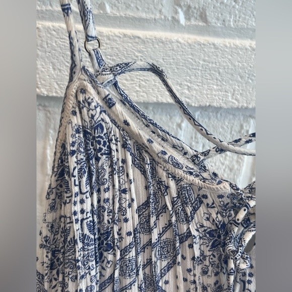 American Rag Dress Bandana Dress Spaghetti strap blue & white Size Small - Picture 5 of 9